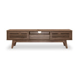 Brunswick Walnut Slatted Wide TV Cabinet