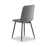 Geri-faux-leather-dining-chair-grey-set4 from Roseland Furniture