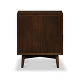 Oskar 3 Drawer Grooved Bedside Table from Roseland Furniture