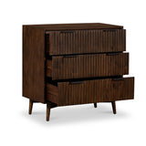 Oskar 3 Drawer Grooved Chest from Roseland Furniture