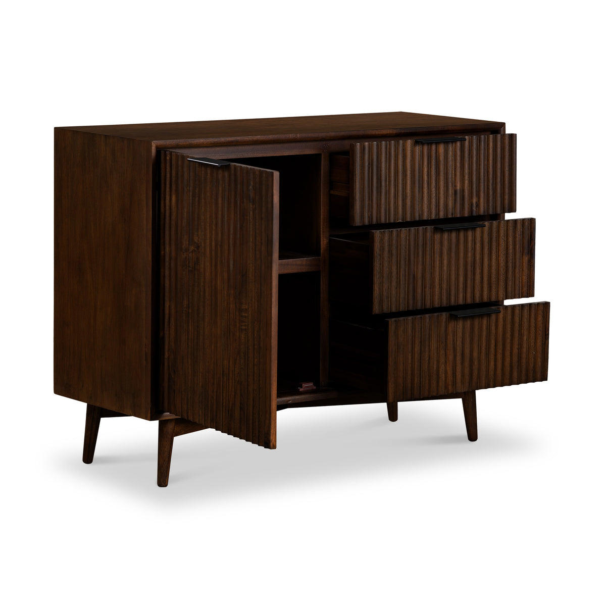 Oskar Grooved Small Sideboard from Roseland Furniture