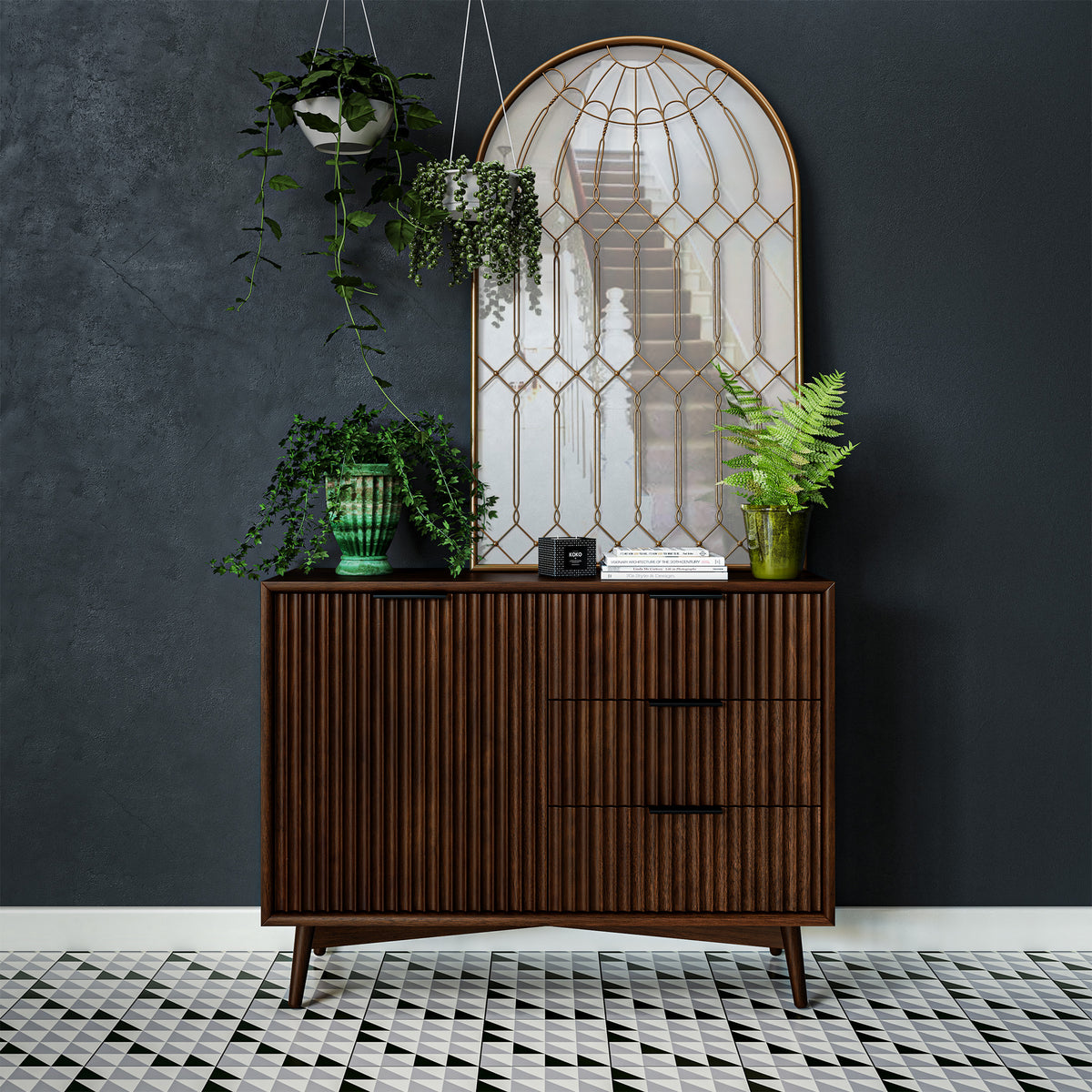 Oskar Grooved Small Sideboard from Roseland Furniture