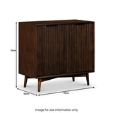 Oskar Grooved 2 Door Sideboard Cabinet from Roseland Furniture