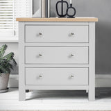 Farrow Grey Small 3 Drawer Chest from Roseland Furniture