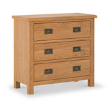 Surrey Oak 3 Drawer Chest by Roseland Furniture