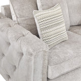 Close up of Grazia 3 Piecs Fabric Sofa Arm with Cushion