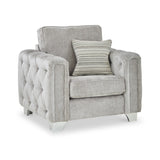 Grazia Stone Chenille Armchair from Roseland furniture