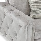 Grazia Stone Chenille Armchair from Roseland furniture