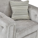 Grazia Stone Chenille Armchair from Roseland furniture