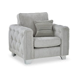 Grazia Silver Chenille Armchair from Roseland furniture