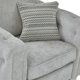 Grazia Silver Chenille Armchair from Roseland furniture