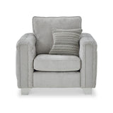 Grazia Silver Chenille Armchair from Roseland furniture