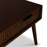 Oskar 2 Drawer Grooved Coffee Table from Roseland Furniture