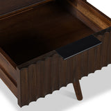 Oskar 1 Drawer Grooved Side Table from Roseland Furniture