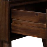 Oskar 1 Drawer Grooved Side Table from Roseland Furniture