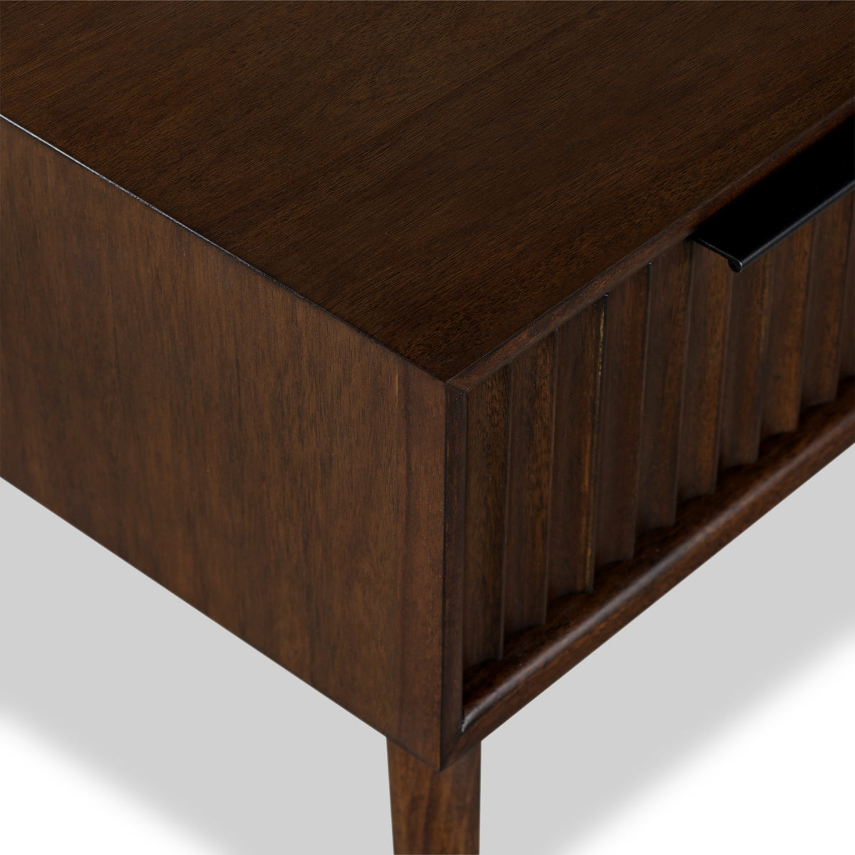 Oskar 1 Drawer Grooved Side Table from Roseland Furniture