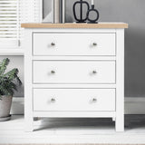 Farrow White Small 3 Drawer Chest from Roseland Furniture