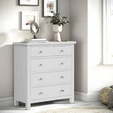 Cornish Dove Grey 2 over 3 chest of drawers from Roseland Furniture