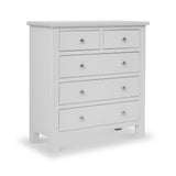 Cornish Dove Grey 2 over 3 chest of drawers from Roseland Furniture