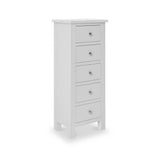 Cornish Dove Grey Tallboy Chest of Drawers from Roseland Furniture