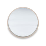 Natural Wood Round Wall Mirror from Roseland Furniture