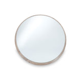 Natural Wood Veneer Round Wall Mirror from Roseland Furniture