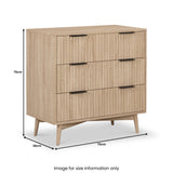 Jakob 3 drawer chest from Roseland Furniture