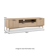 Jakob 180cm extra large tv unit from Roseland Furniture