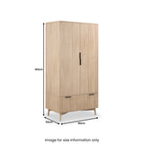 Jakob 1 drawer wardrobe from Roseland Furniture