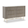 Amelie Fluted 6 Drawer Chest from Roseland Furniture