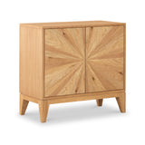 Sunburst Oak 2 Door Sideboard from Roseland Furniture