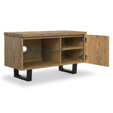 Isaac Oak 90cm Small TV Stand from Roseland Furniture