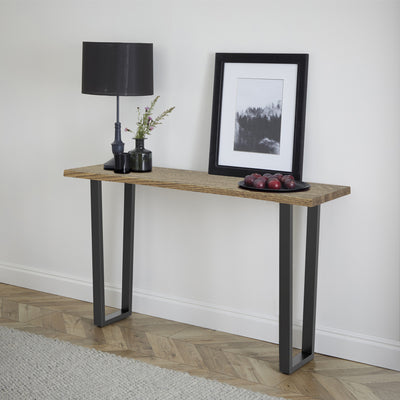 Isaac Oak Console Table