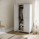 Farrow Grey Double Full Hanging Wardrobe for bedroom