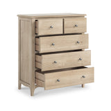 Celine Oak 2 Over 3 Drawer Chest