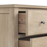 Celine Oak 2 Over 3 Drawer Chest