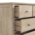 Celine Oak 2 Over 3 Drawer Chest