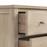 Celine Oak 6 Drawer Chest