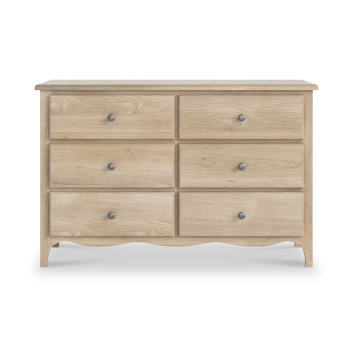 Celine Oak 6 Drawer Chest