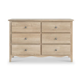 Celine Oak 6 Drawer Chest