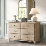 Celine Oak Large 6 Drawer Chest from Roseland Furniture