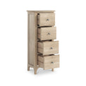 Celine Oak 4 Drawer Tallboy Chest