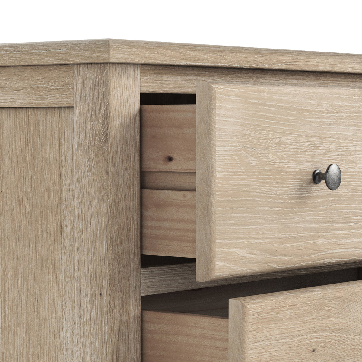 Celine Oak 4 Drawer Tallboy Chest