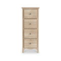 Celine Oak 4 Drawer Tallboy Chest