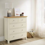 Farrow XL Cream 2 Over 3 Chest Of Drawers from Roseland Furniture