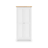 Farrow White Double Full Hanging Wardrobe from Roseland Furniture