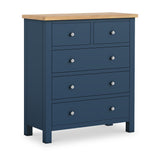 Farrow XL Navy 2 Over 3 Chest Of Drawers from Roseland Furniture