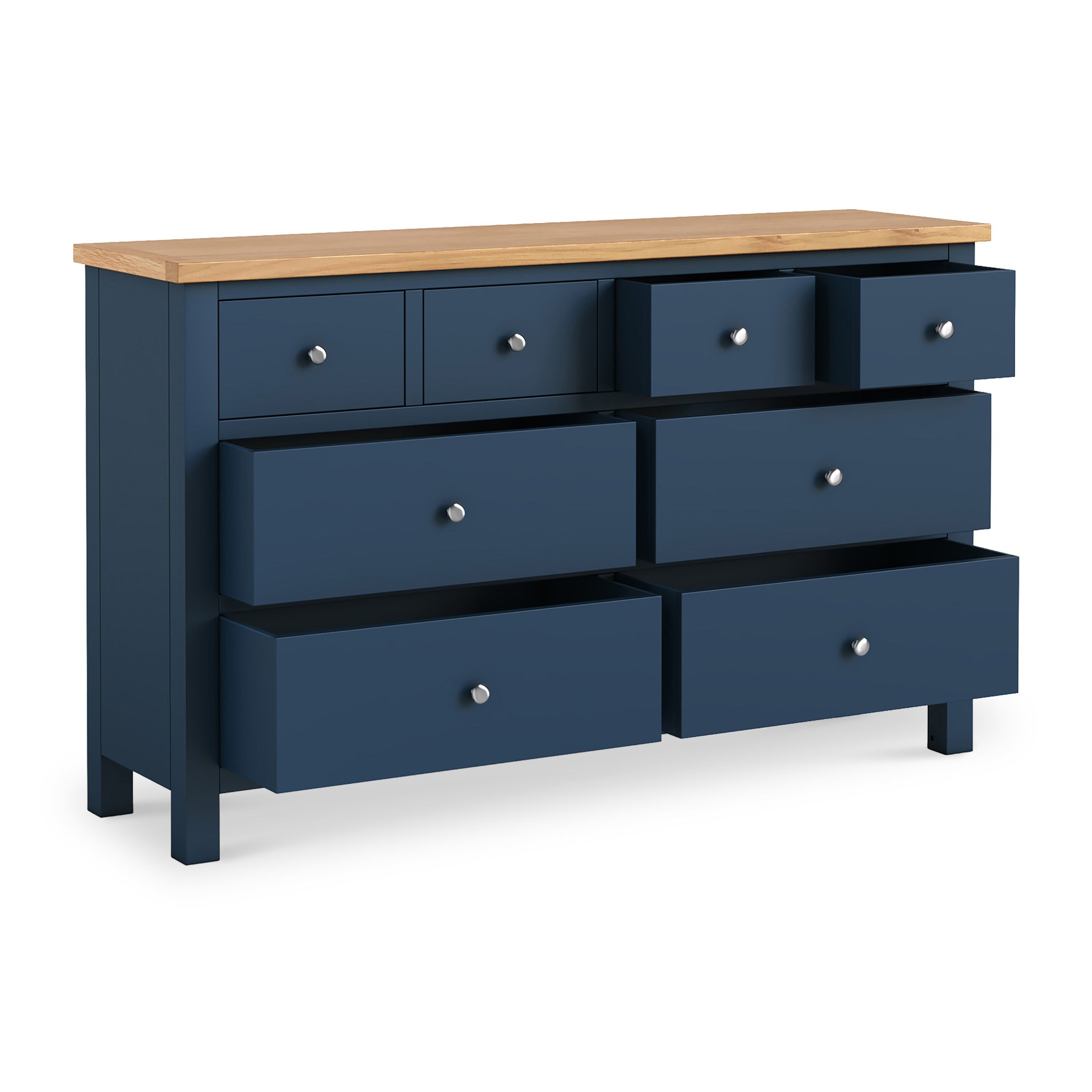 Farrow XL 8 Drawer Chest Of Drawers | Grey Cream White Navy 