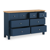 Farrow Navy Blue XL 8 Drawer Wide Chest of drawers