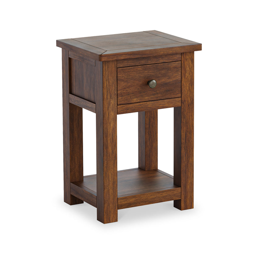 Duchy Acacia Bedside Table | 1 Drawer Bedroom Nightstand | Roseland ...